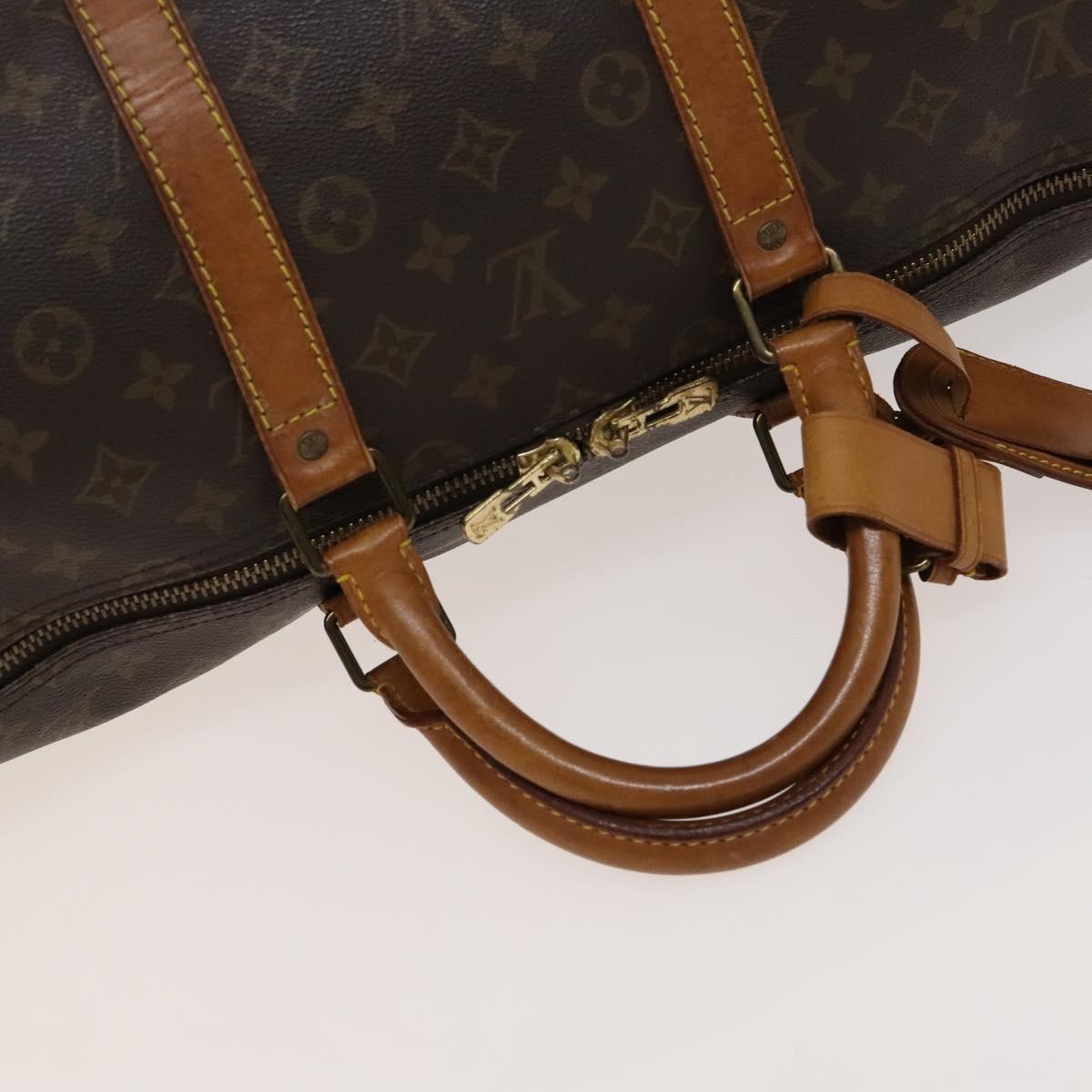Louis Vuitton Keepall Bag Monogram Canvas Brown Canvas Travel Bag
