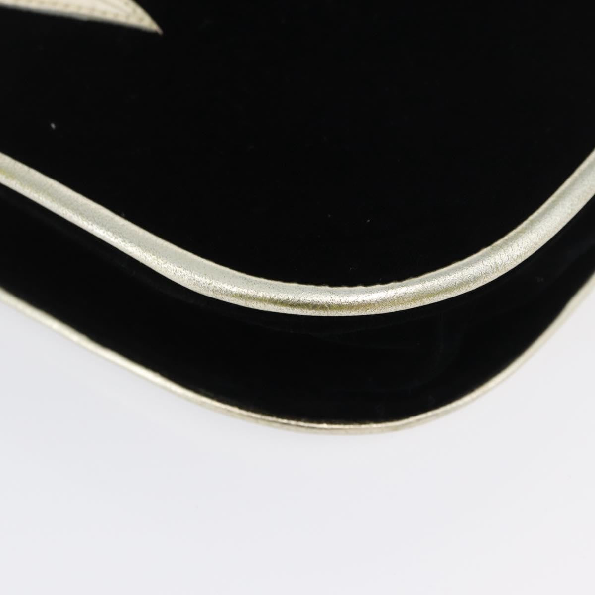 Saint Laurent Vintage Flap Crossbody Bag Velvet Black Velvet Shoulder Bag Bag (Pre-Owned)