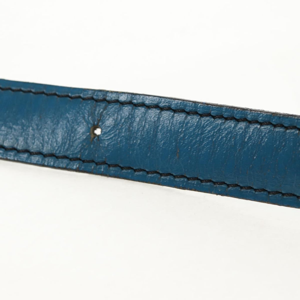 Louis Vuitton Cartouchiere Handbag Epi Leather Blue Leather Shoulder Bag