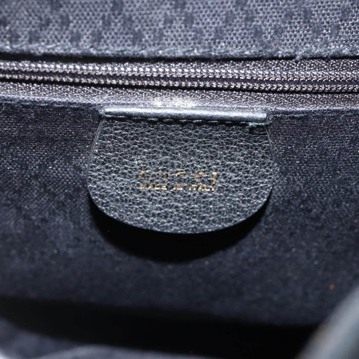 Gucci Gucci Bamboo Backpack Daim Black Denim_Jeans Backpack Bag (Pre-Owned)