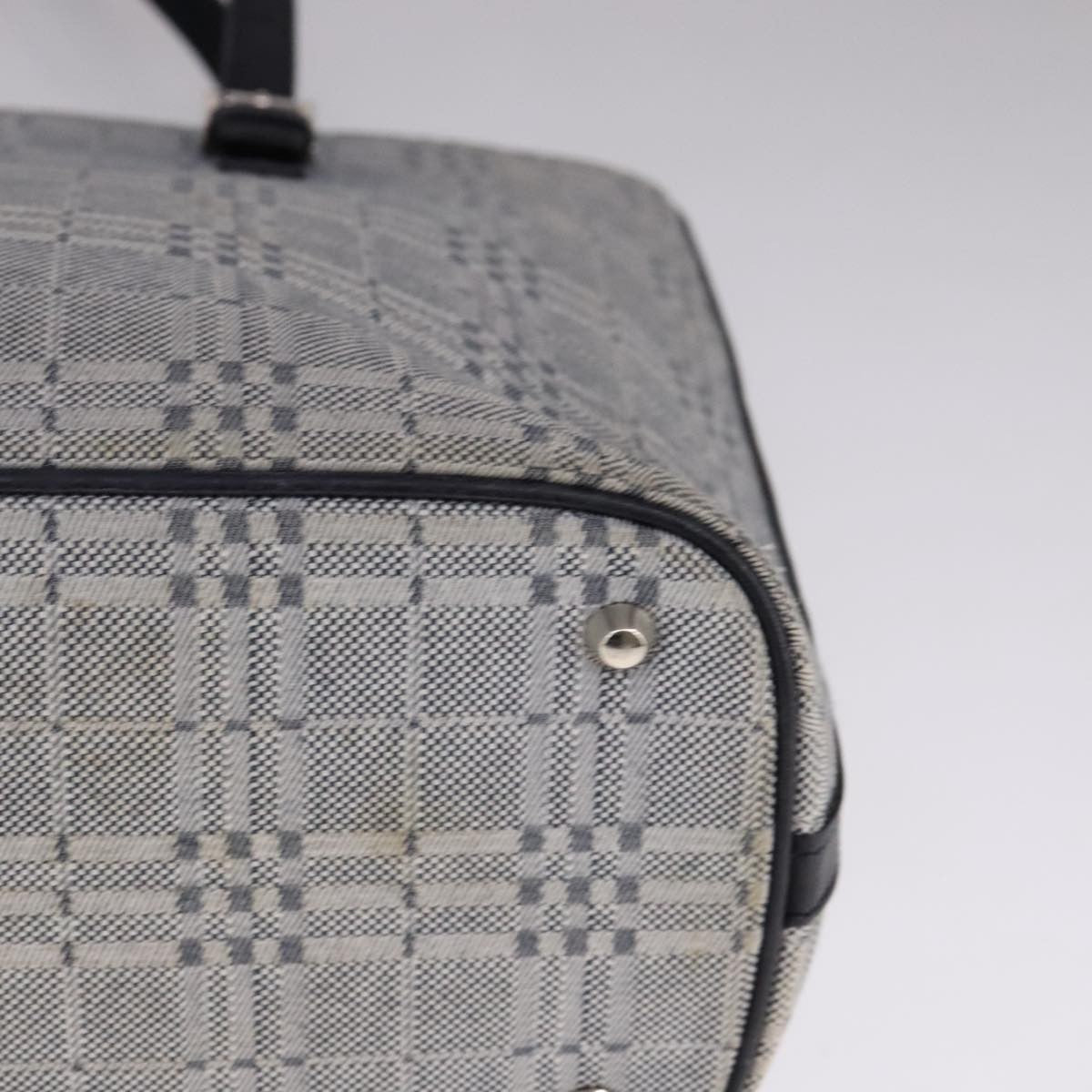 Burberry Vintage Tote Bag Canvas Gray Canvas Tote Bag