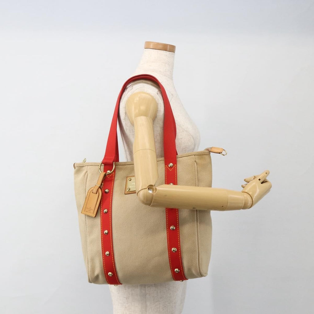 Louis Vuitton Antigua Tote Canvas Beige Canvas Tote Bag