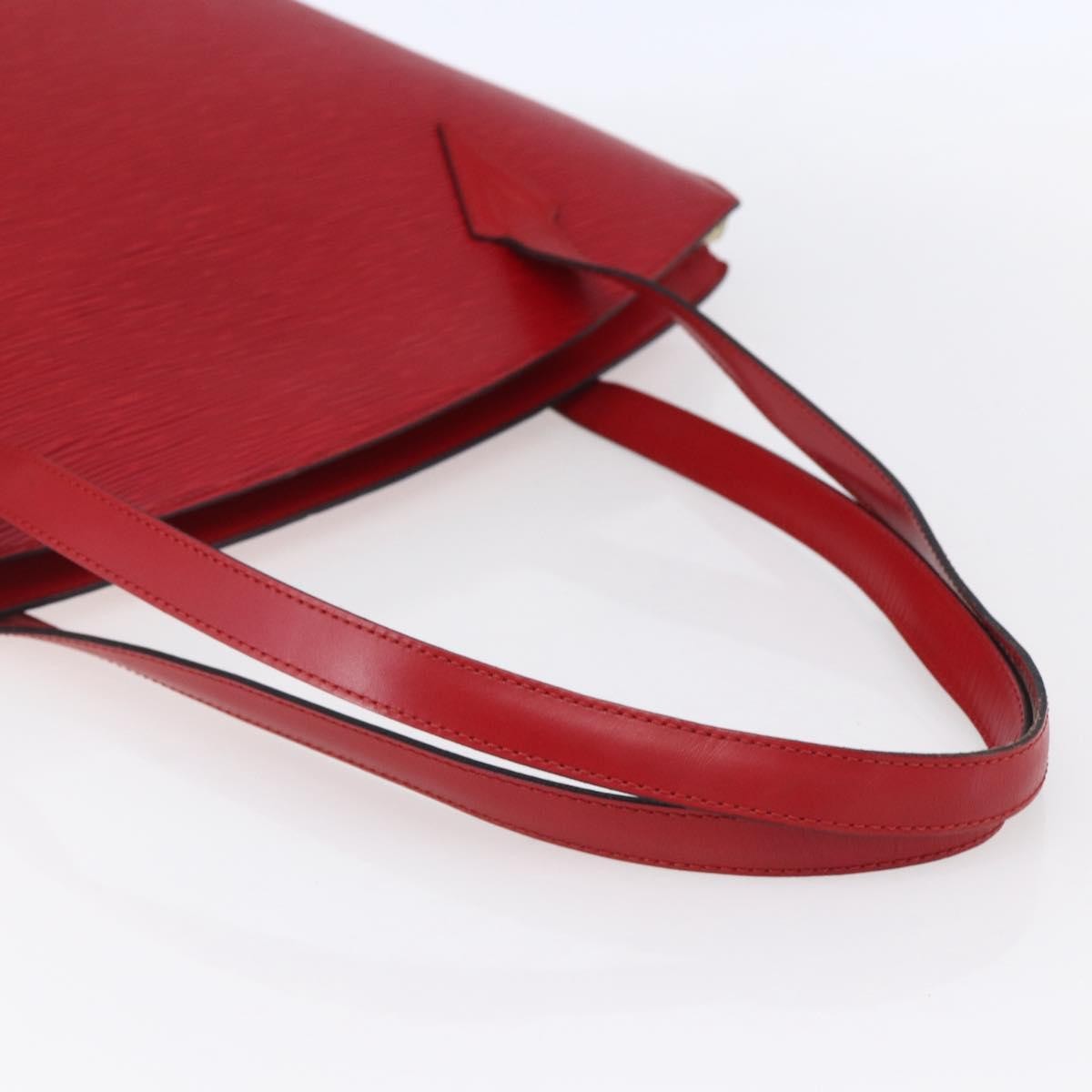 Louis Vuitton Saint Jacques Handbag Epi Leather Red Leather Shoulder Bag