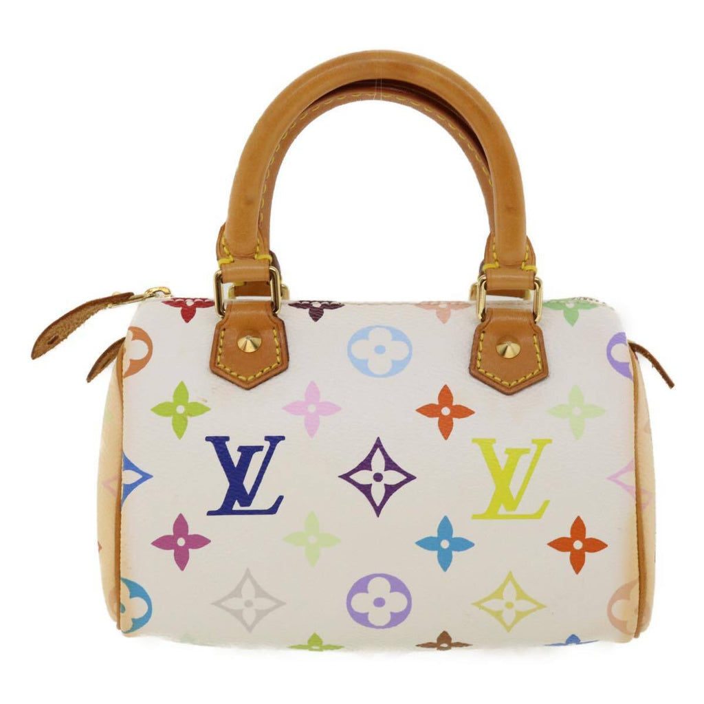 Louis Vuitton Speedy Mini Hl Handbag Monogram Multicolor White Canvas Bag