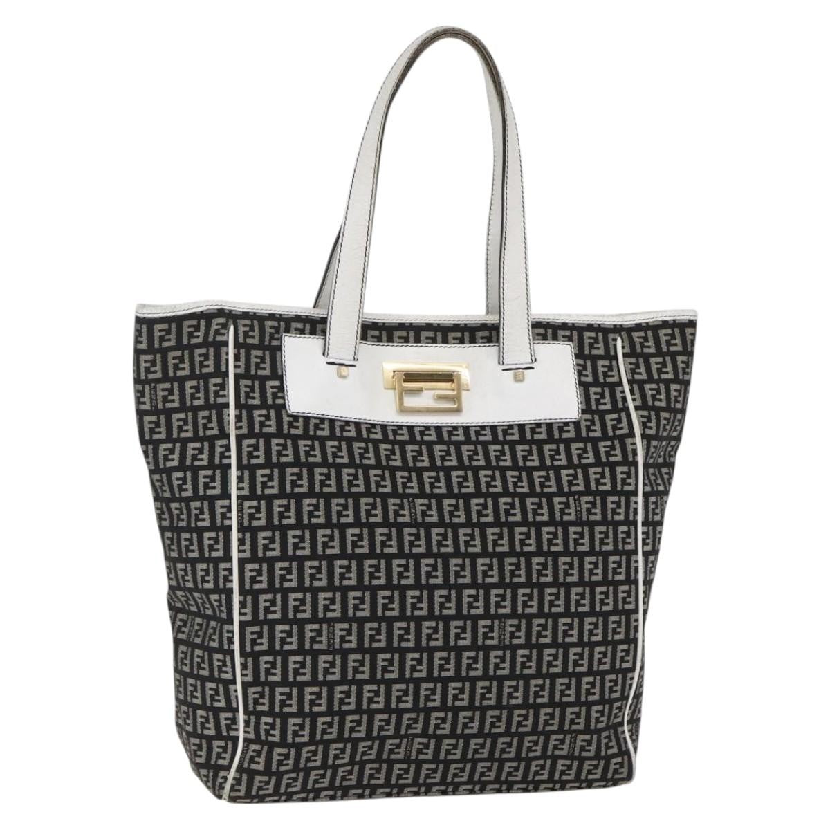 Fendi Zucca Tote Bag Canvas Black Canvas Tote Bag Bag