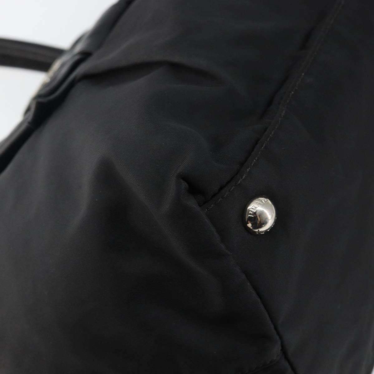 Prada Bow Tote Tessuto With Leather Black Nylon Tote Bag Bag