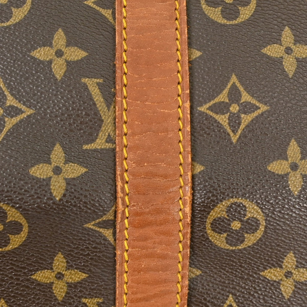 Louis Vuitton Keepall Bag Monogram Canvas Brown Canvas Travel Bag