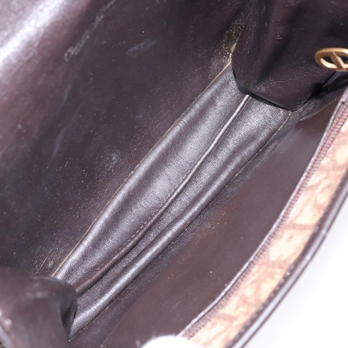Christian Dior Vintage Trotter Pouch Diorissimo Canvas Brown Canvas Clutche & Pouche Bag (Pre-Owned)