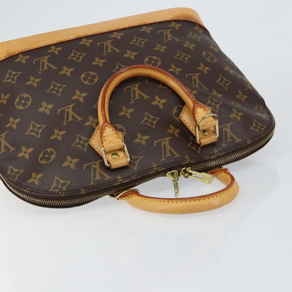 Louis Vuitton Alma Handbag Monogram Canvas Brown Canvas Handbag