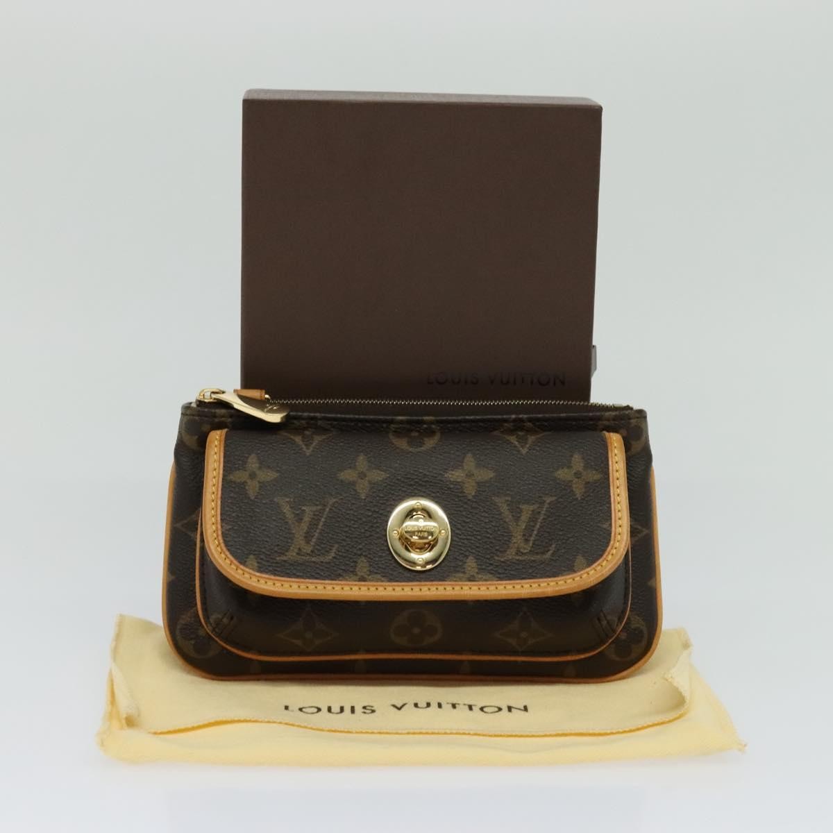 Louis Vuitton Tikal Wristlet Pochette Monogram Canvas Brown Canvas Bag