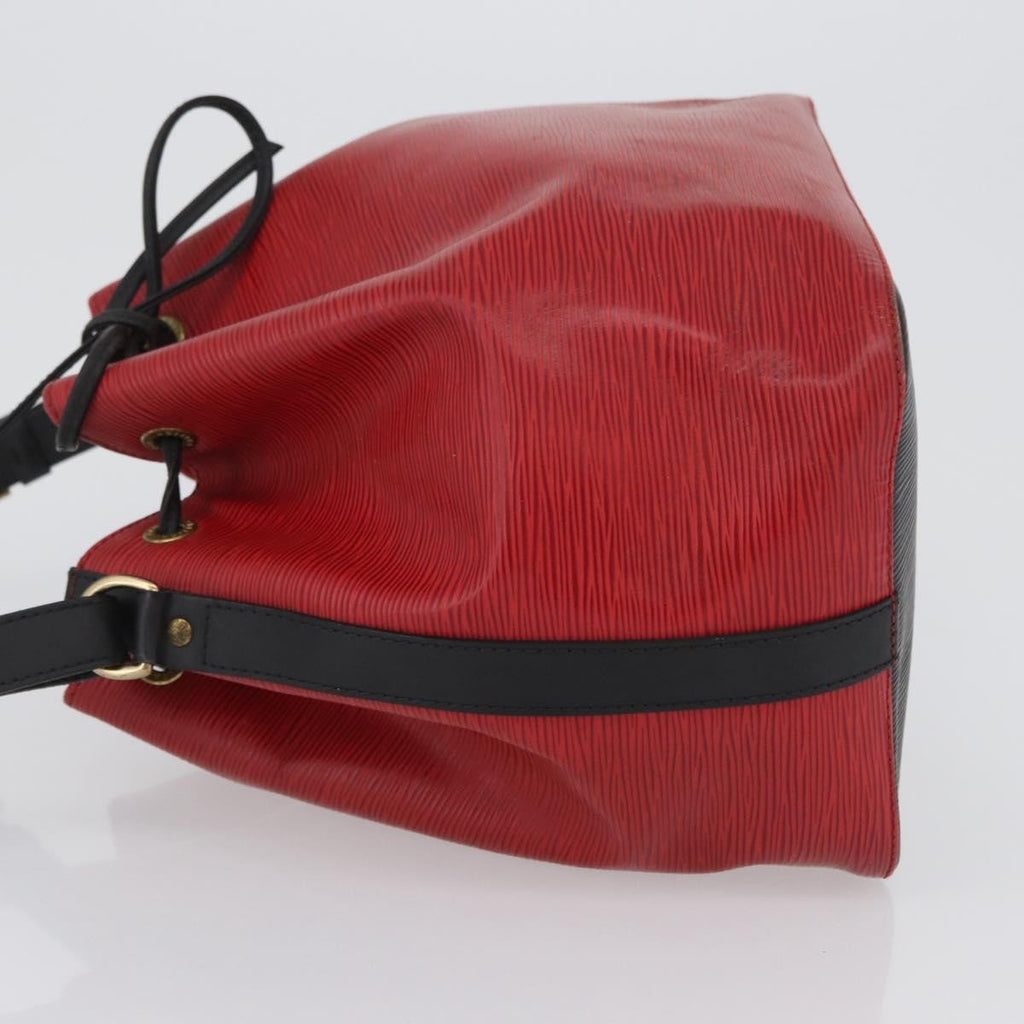 Louis Vuitton Bicolor Petit Noe Handbag Epi Leather Red Leather Shoulder Bag