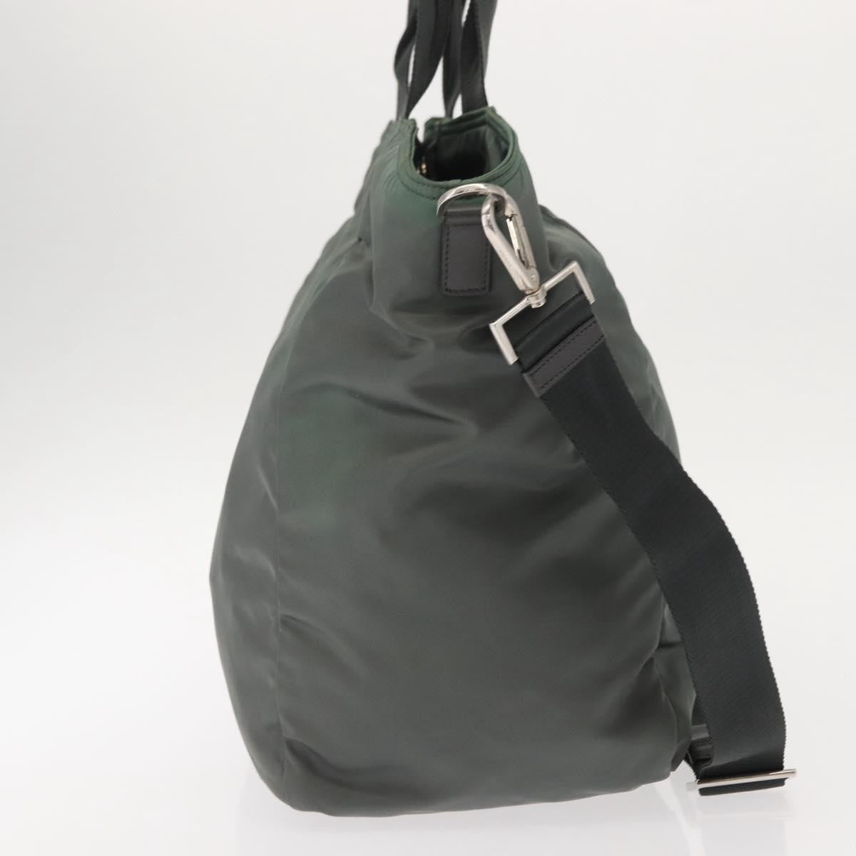 Prada Vela Convertible Tote Tessuto Khaki Nylon Tote Bag Bag