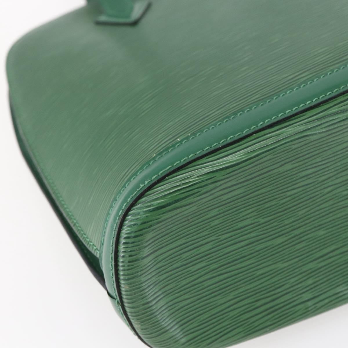 Louis Vuitton Lussac Handbag Epi Leather Green Leather Shoulder Bag