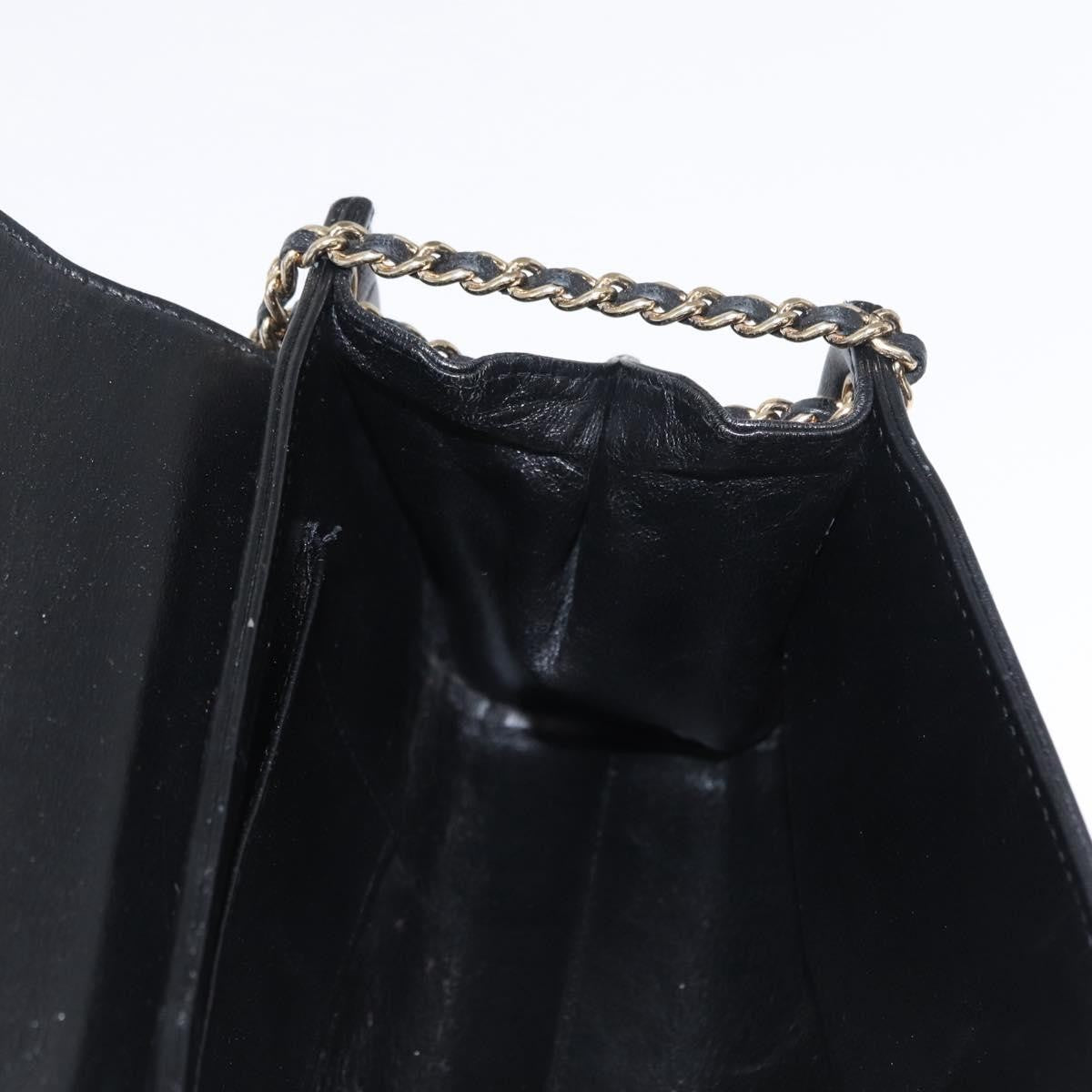 Chanel Chocolate Bar Accordion Reissue Flap Bag Quilted Lambskin Black Leather Shoulder Bag Bag