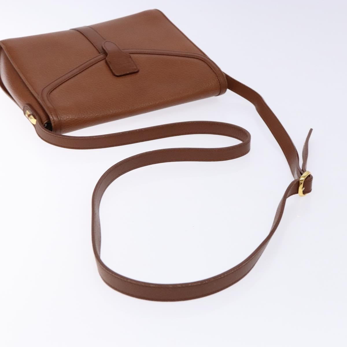 Burberry Flap Shoulder Bag Leather Brown Leather Shoulder Bag