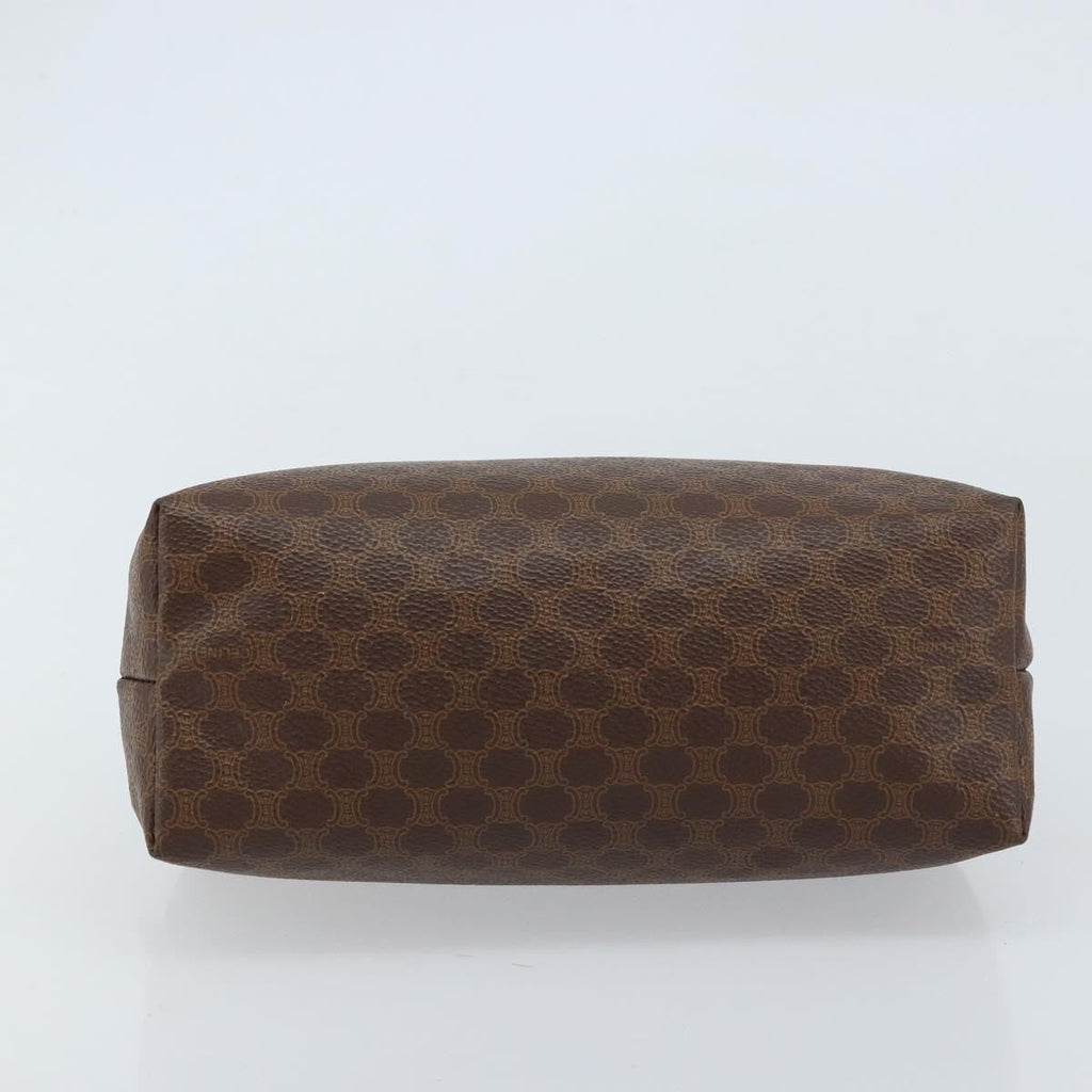 Celine Macadam Pochette Canvas And Leather Brown Canvas Clutche & Pouche Bag