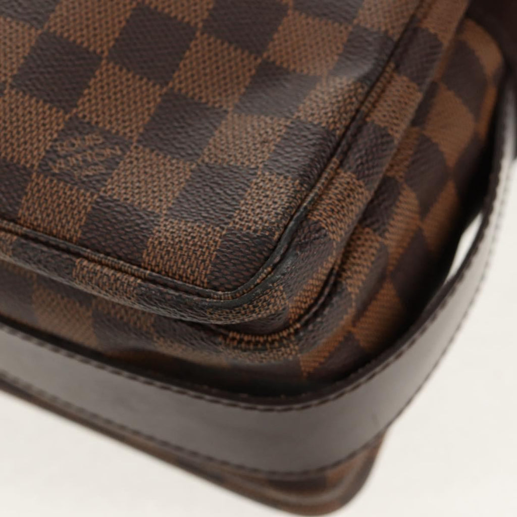 Louis Vuitton Naviglio Handbag Damier Brown Canvas Shoulder Bag