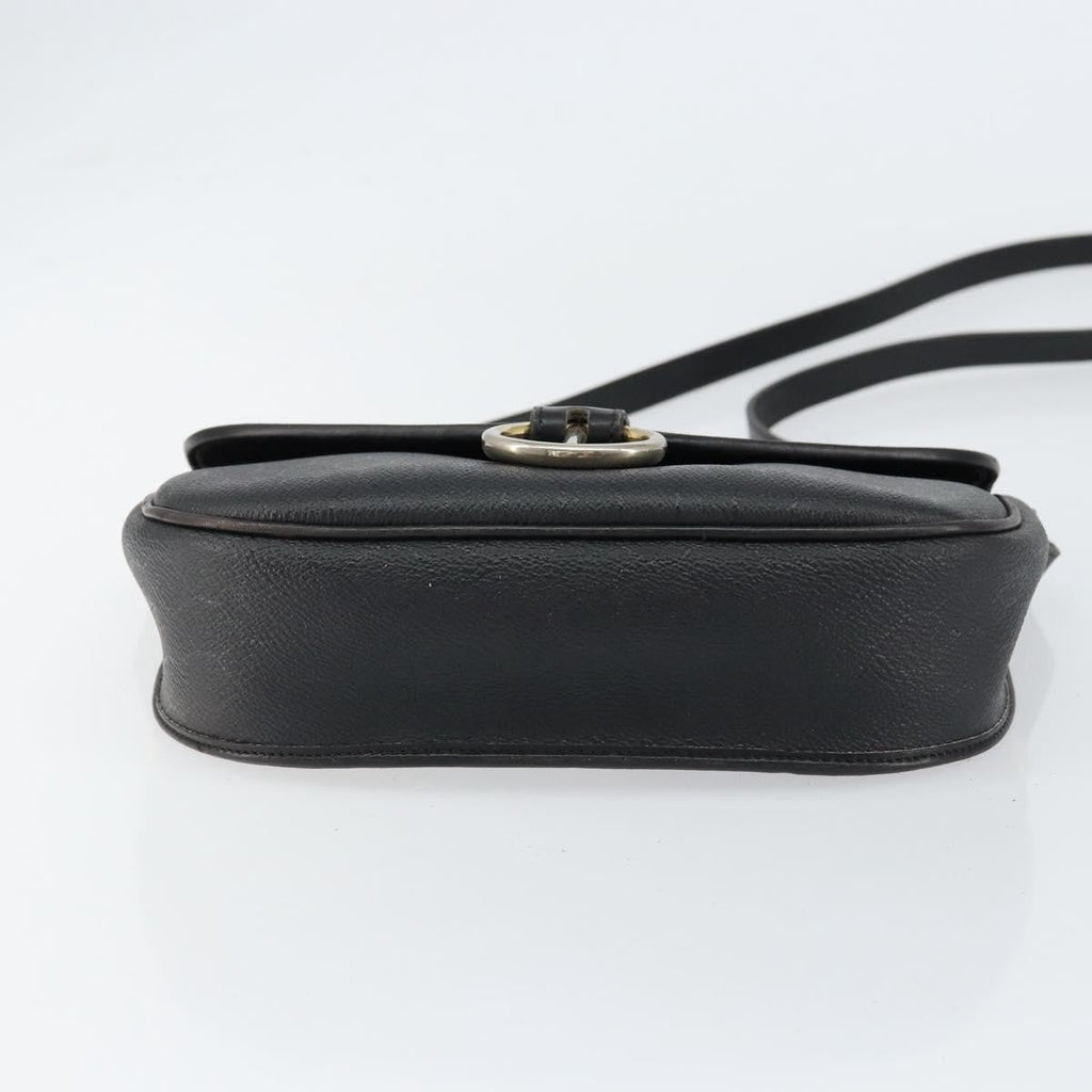 Christian Dior Vintage Honeycomb Flap Crossbody Bag Canvas And Leather Black Canvas Shoulder Bag Bag (Pre-Owned)