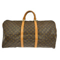 Louis Vuitton Keepall Bag Monogram Canvas Brown Canvas Travel Bag
