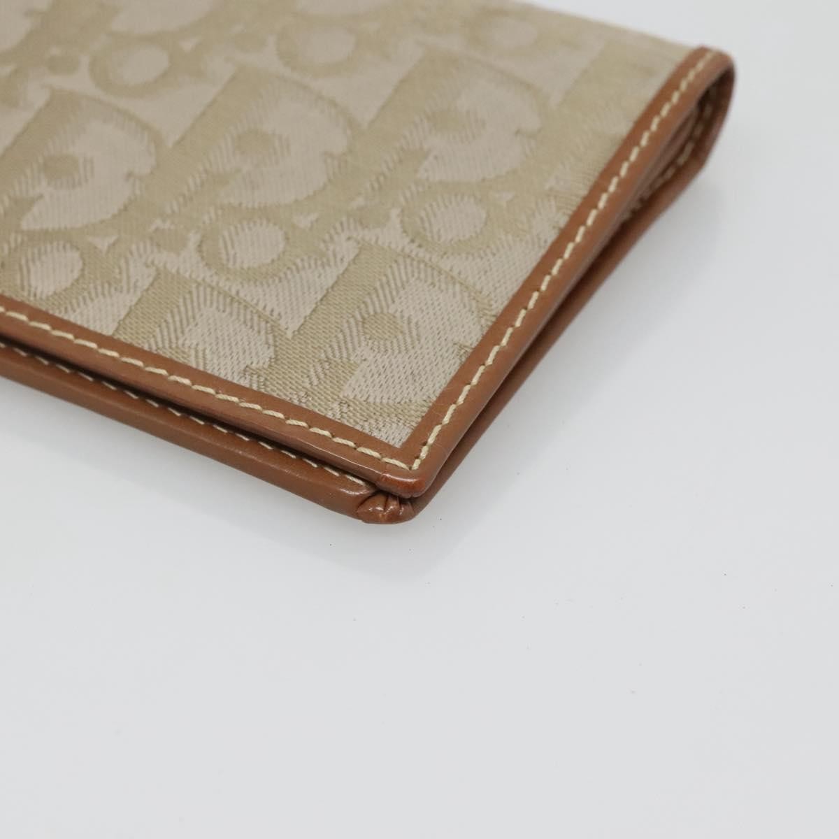 Christian Dior Trotter French Wallet Diorissimo Canvas Green Canvas Wallets Accessory (Pre-Owned)