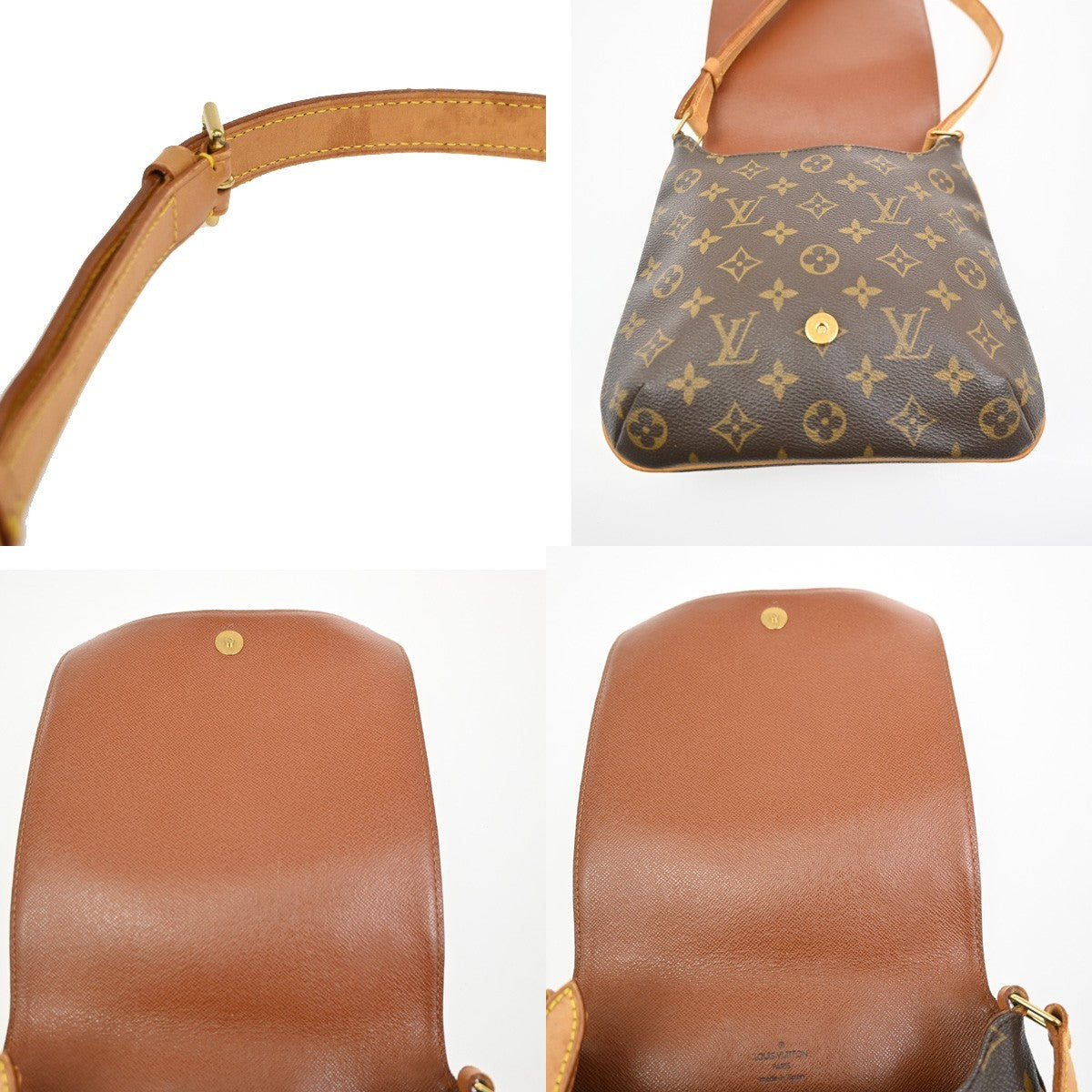 Louis Vuitton Musette Salsa Handbag Monogram Canvas Brown Canvas Shoulder Bag