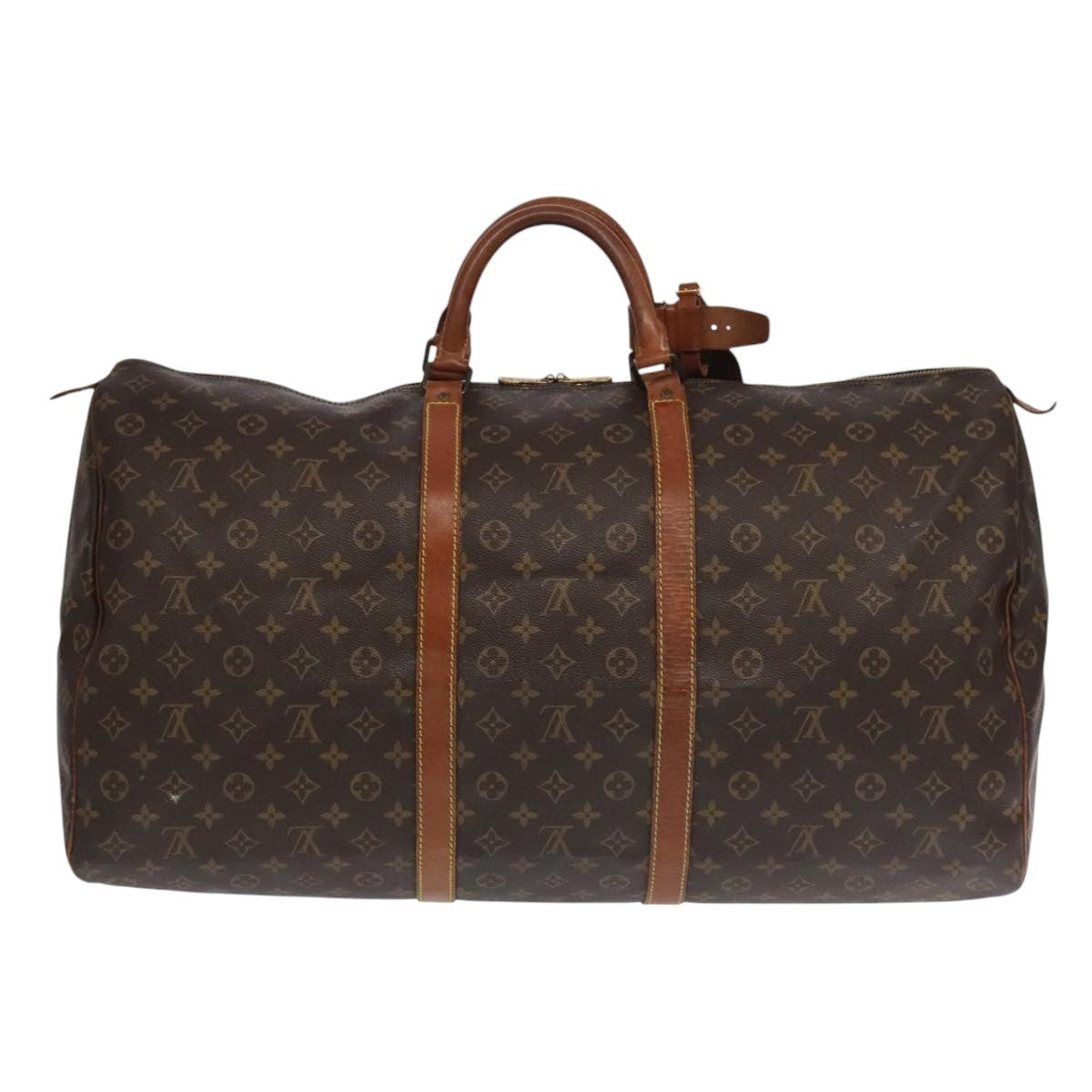 Louis Vuitton Keepall Bag Monogram Canvas Brown Canvas Travel Bag