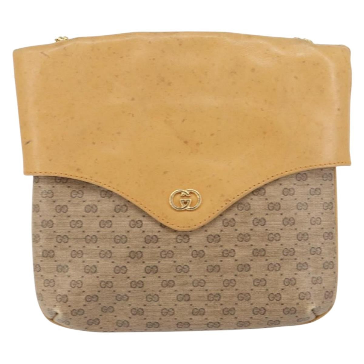 Gucci Micro Gg Supreme Shoulder Bag Gg Canvas Beige Pvc Shoulder Bag Bag (Pre-Owned)