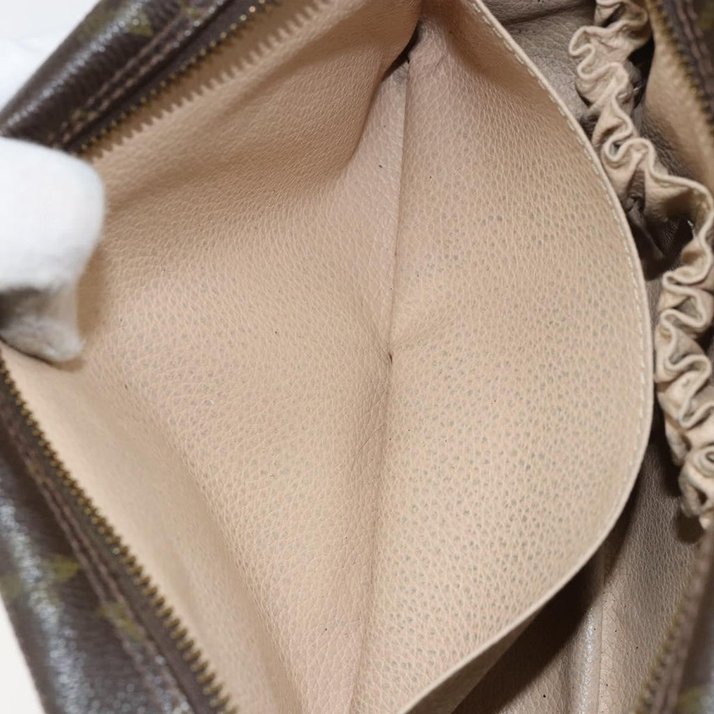 Louis Vuitton Trousse Toiletry Pouch Monogram Canvas Brown Canvas Toiletry Case Accessory