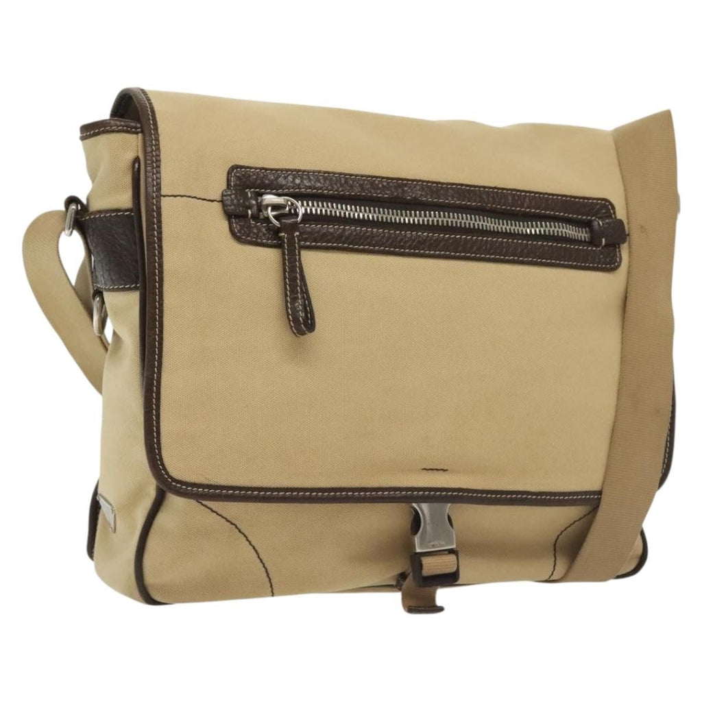 Prada Vintage Shoulder Bag Canvas Beige Canvas Shoulder Bag Bag