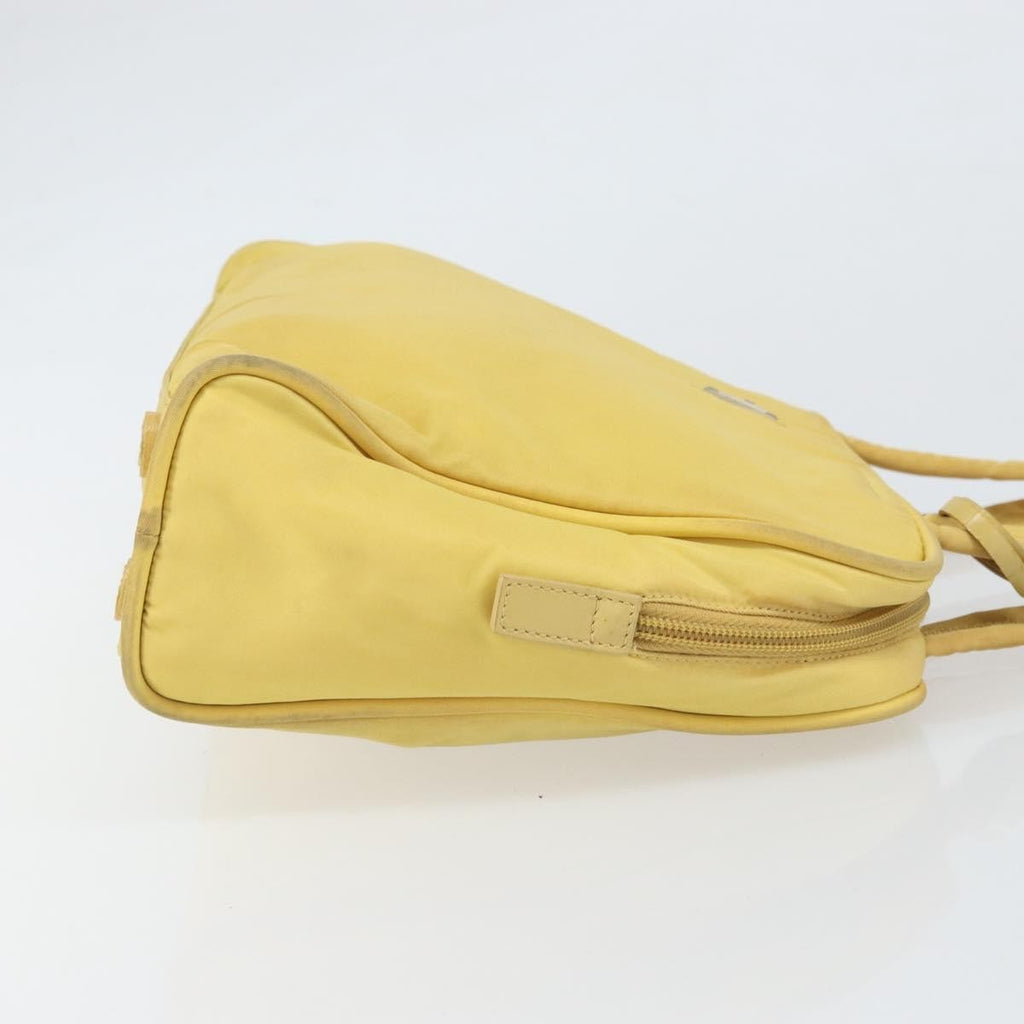 Prada Zip Around Tote Tessuto Yellow Nylon Handbag