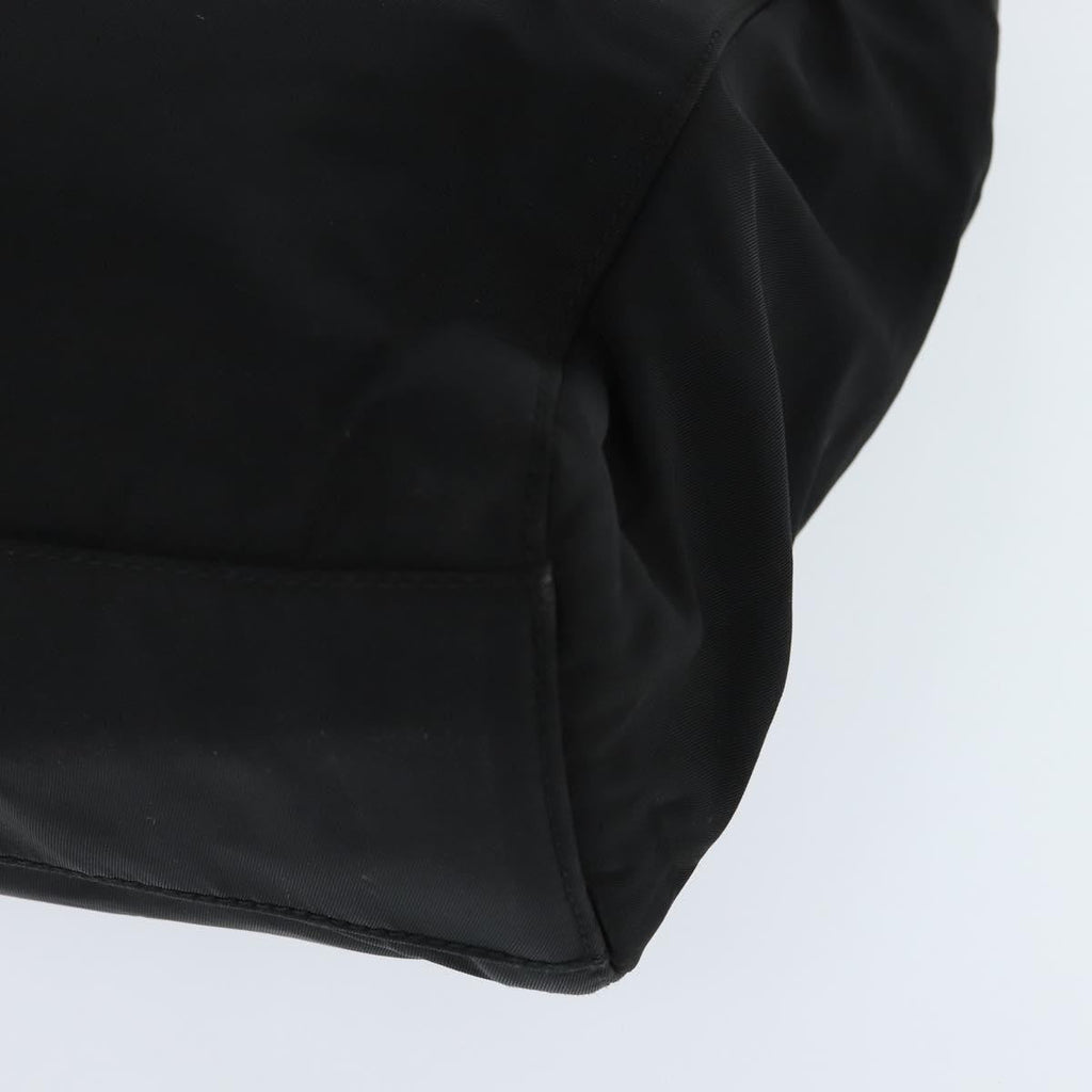 Prada Resin Handle Tote Tessuto Black Nylon Tote Bag Bag