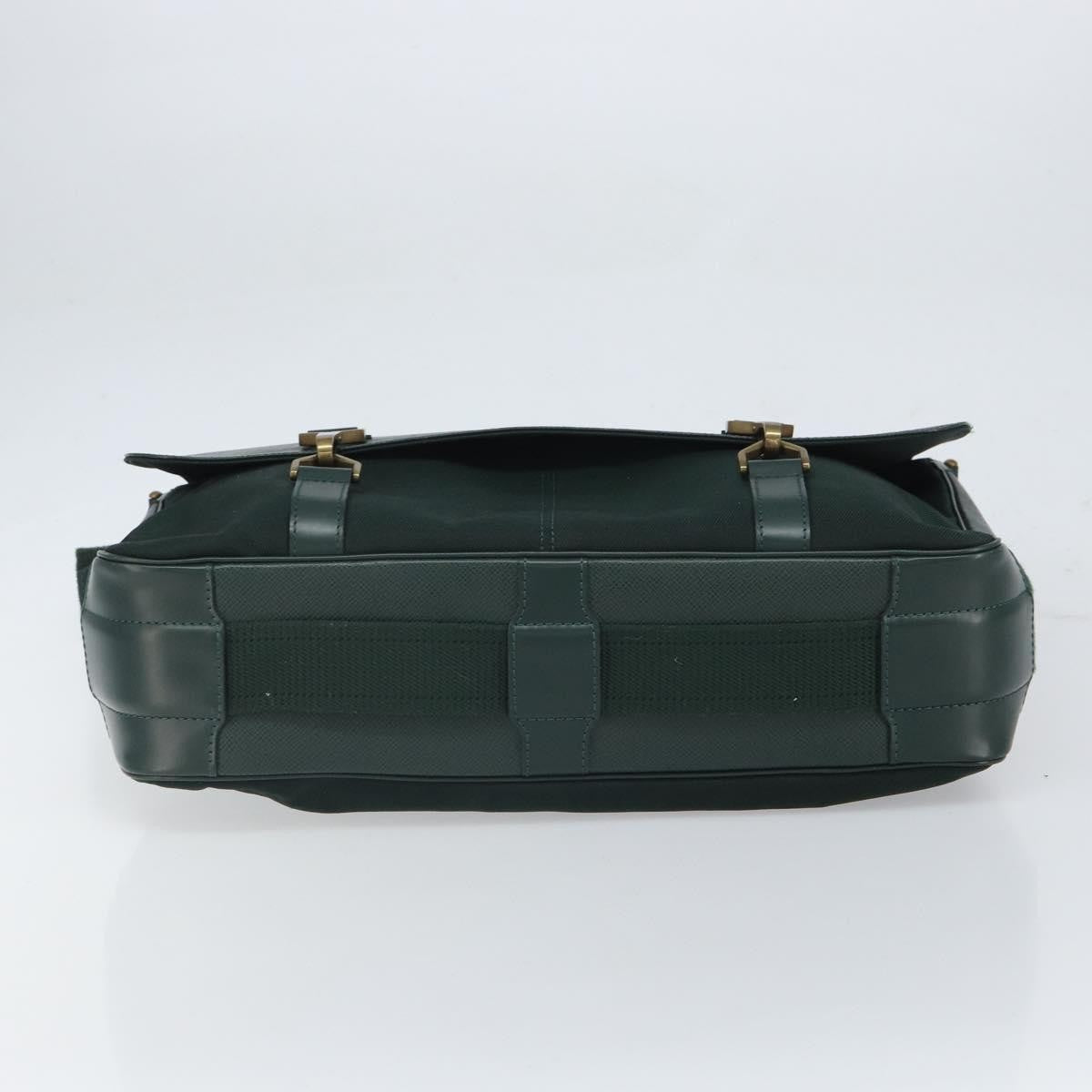 Louis Vuitton Dersou Bag Taiga Leather And Canvas Green Leather Shoulder Bag
