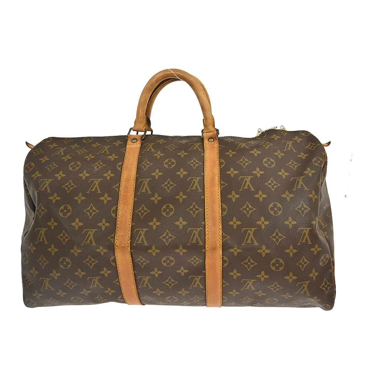 Louis Vuitton Keepall Bag Monogram Canvas Brown Canvas Travel Bag