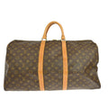 Louis Vuitton Keepall Bag Monogram Canvas Brown Canvas Travel Bag