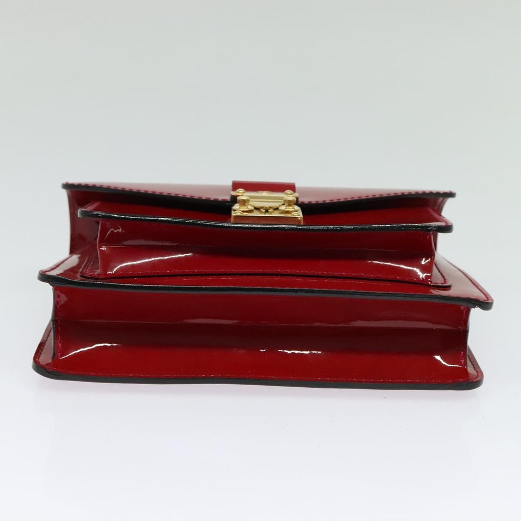 Louis Vuitton Monceau Handbag Vernis Red Patent_Leather Handbag