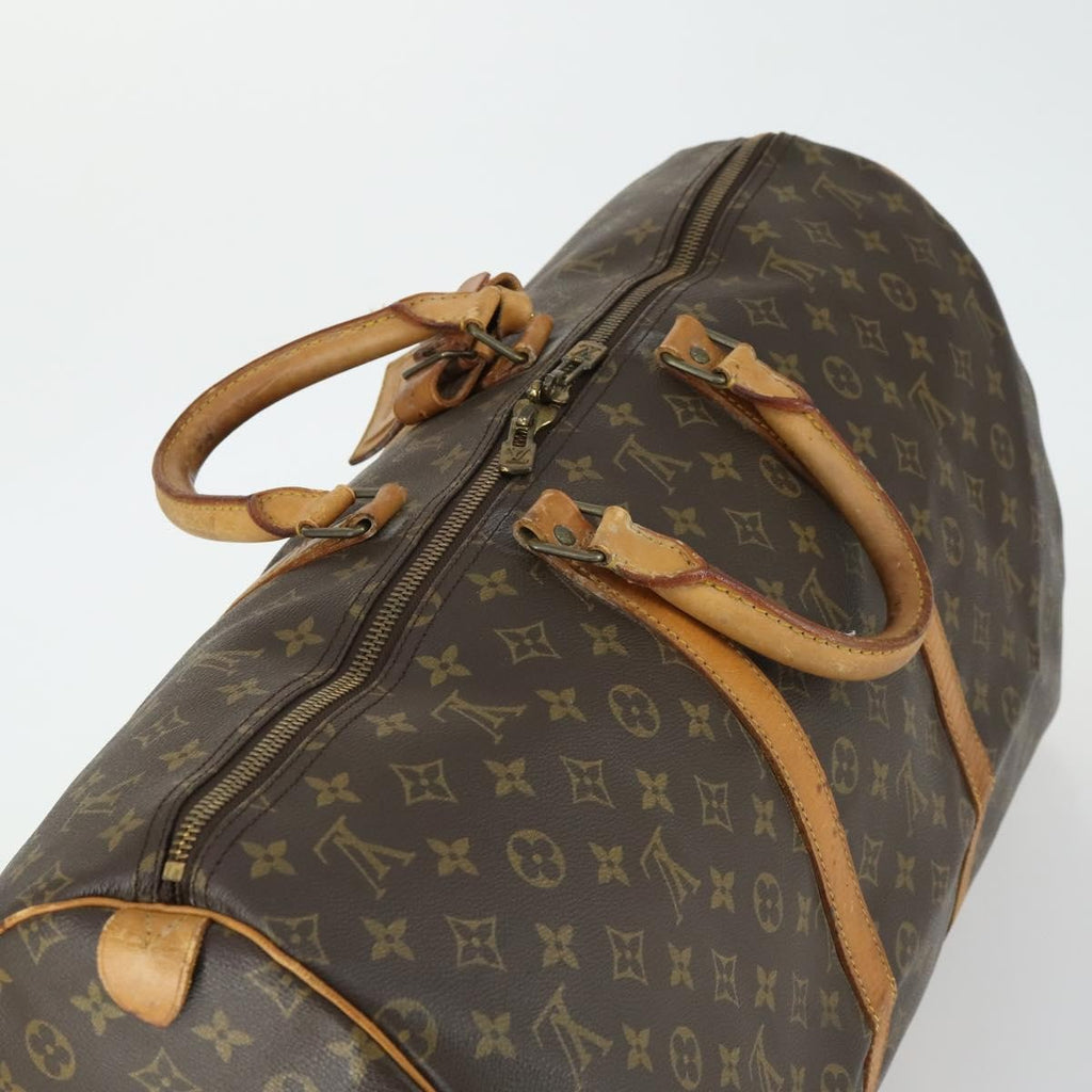 Louis Vuitton Keepall Bag Monogram Canvas Brown Canvas Travel Bag