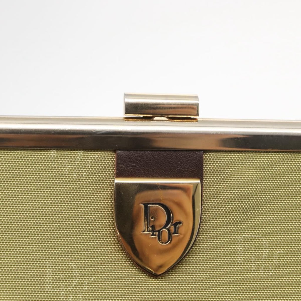 Christian Dior Trotter Pouch Canvas Green Canvas Clutche & Pouche Bag (Pre-Owned)