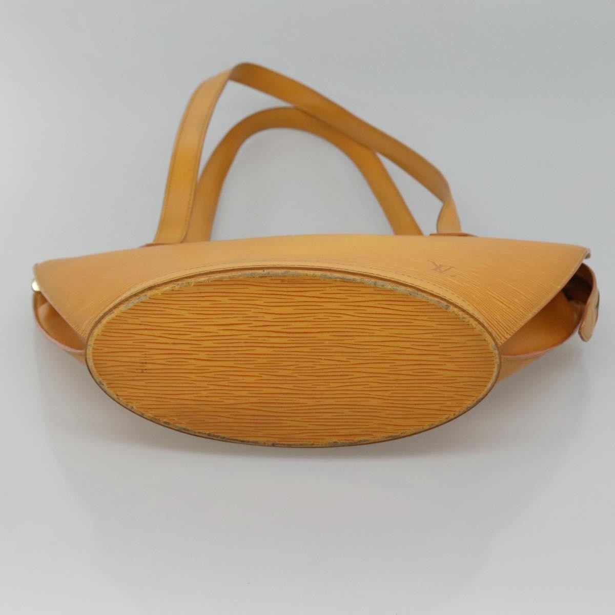 Louis Vuitton Saint Jacques Handbag Epi Leather Yellow Leather Shoulder Bag