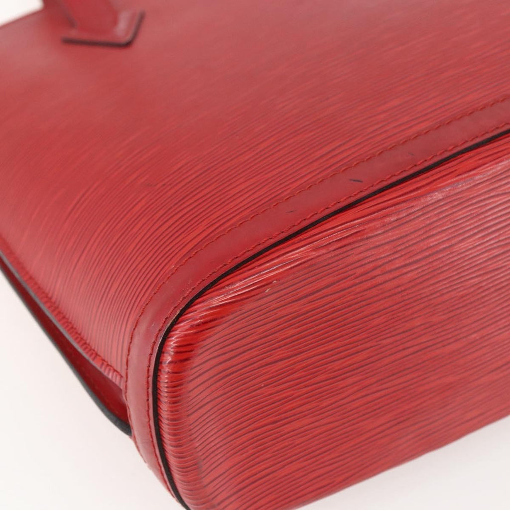 Louis Vuitton Lussac Handbag Epi Leather Red Leather Shoulder Bag
