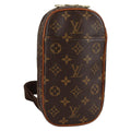 Louis Vuitton Pochette Gange Monogram Canvas Brown Canvas Bag