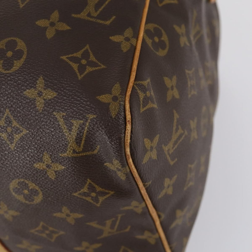 Louis Vuitton Sac Souple Handbag Monogram Canvas Brown Canvas Travel Bag