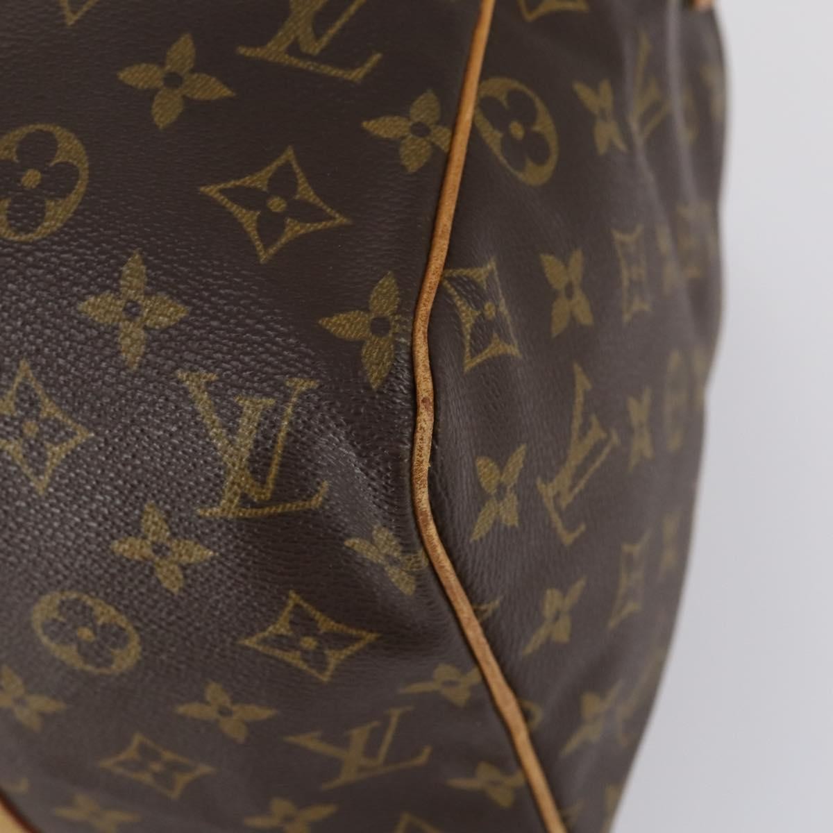 Louis Vuitton Sac Souple Handbag Monogram Canvas Brown Canvas Travel Bag