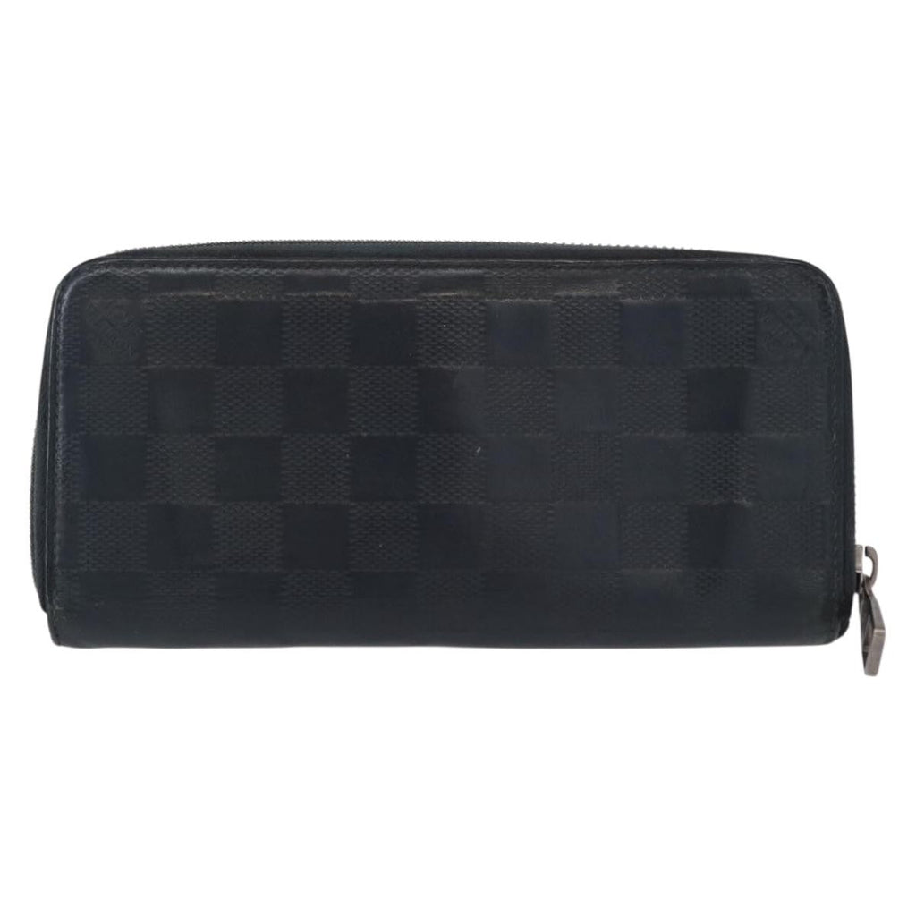 Louis Vuitton Zippy Wallet Vertical Damier Infini Leather Navy Leather Wallets Accessory