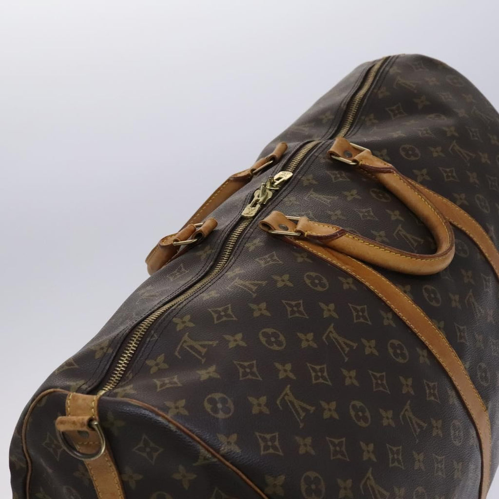 Louis Vuitton Keepall Bandouliere Bag Monogram Canvas Brown Canvas Travel Bag