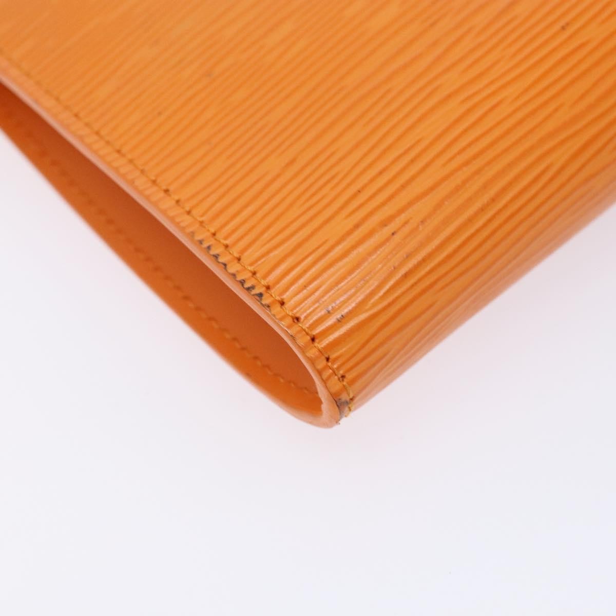 Louis Vuitton Pochette Accessoires Epi Leather Orange Leather Clutche & Pouche Bag
