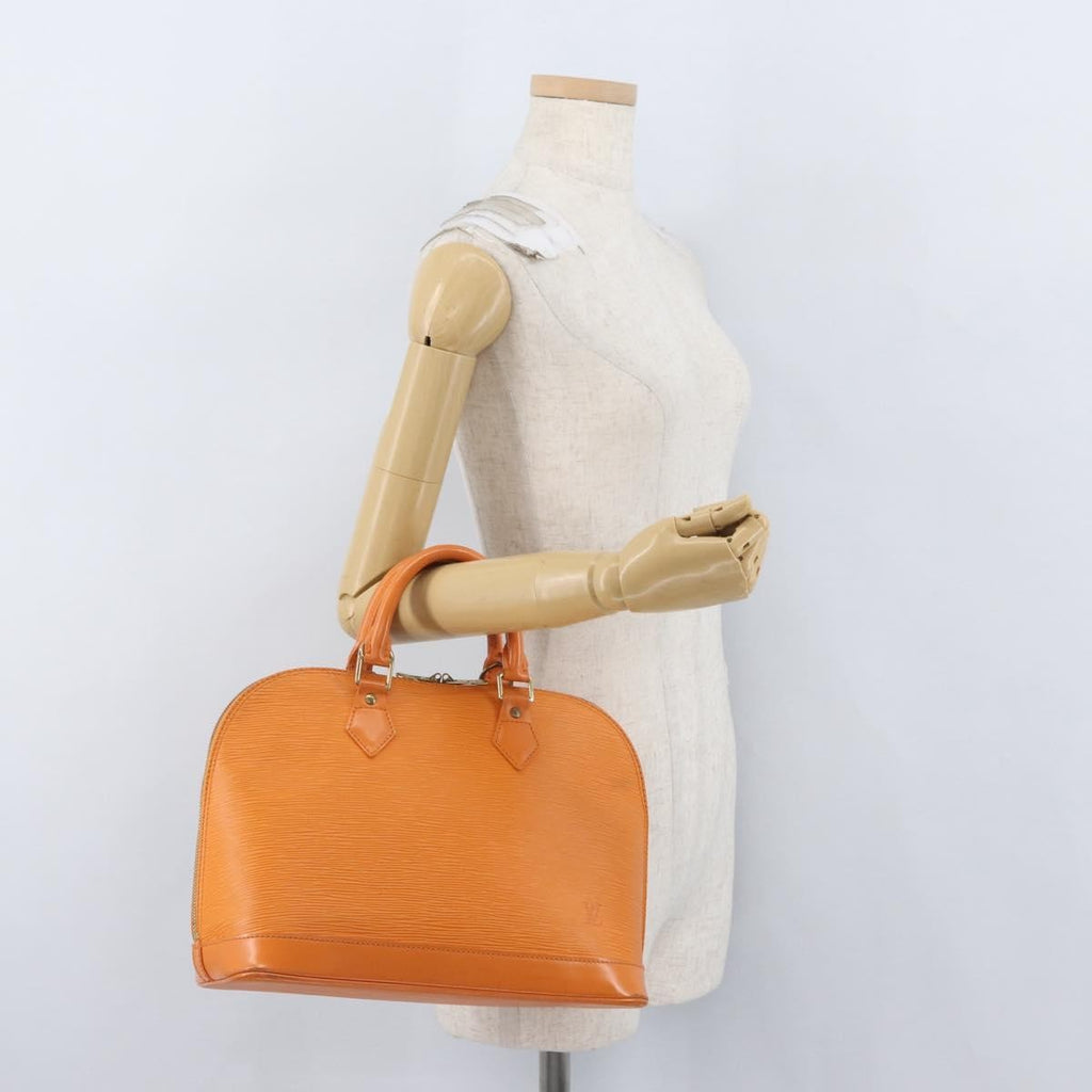 Louis Vuitton Vintage Alma Handbag Epi Leather Orange Leather Handbag