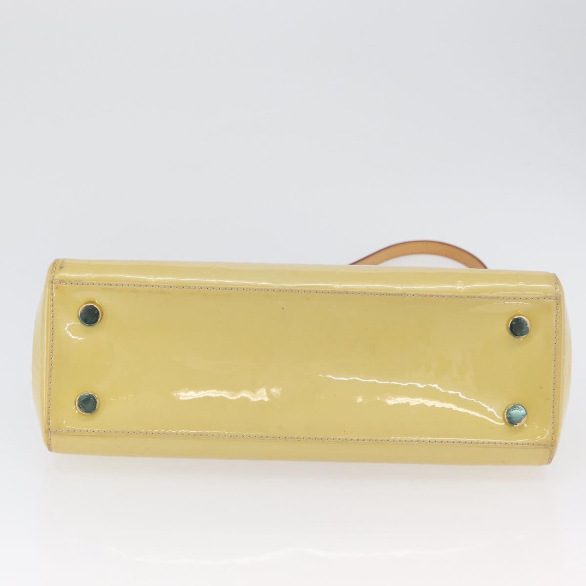 Louis Vuitton Brea Handbag Monogram Vernis Yellow Patent_Leather Handbag