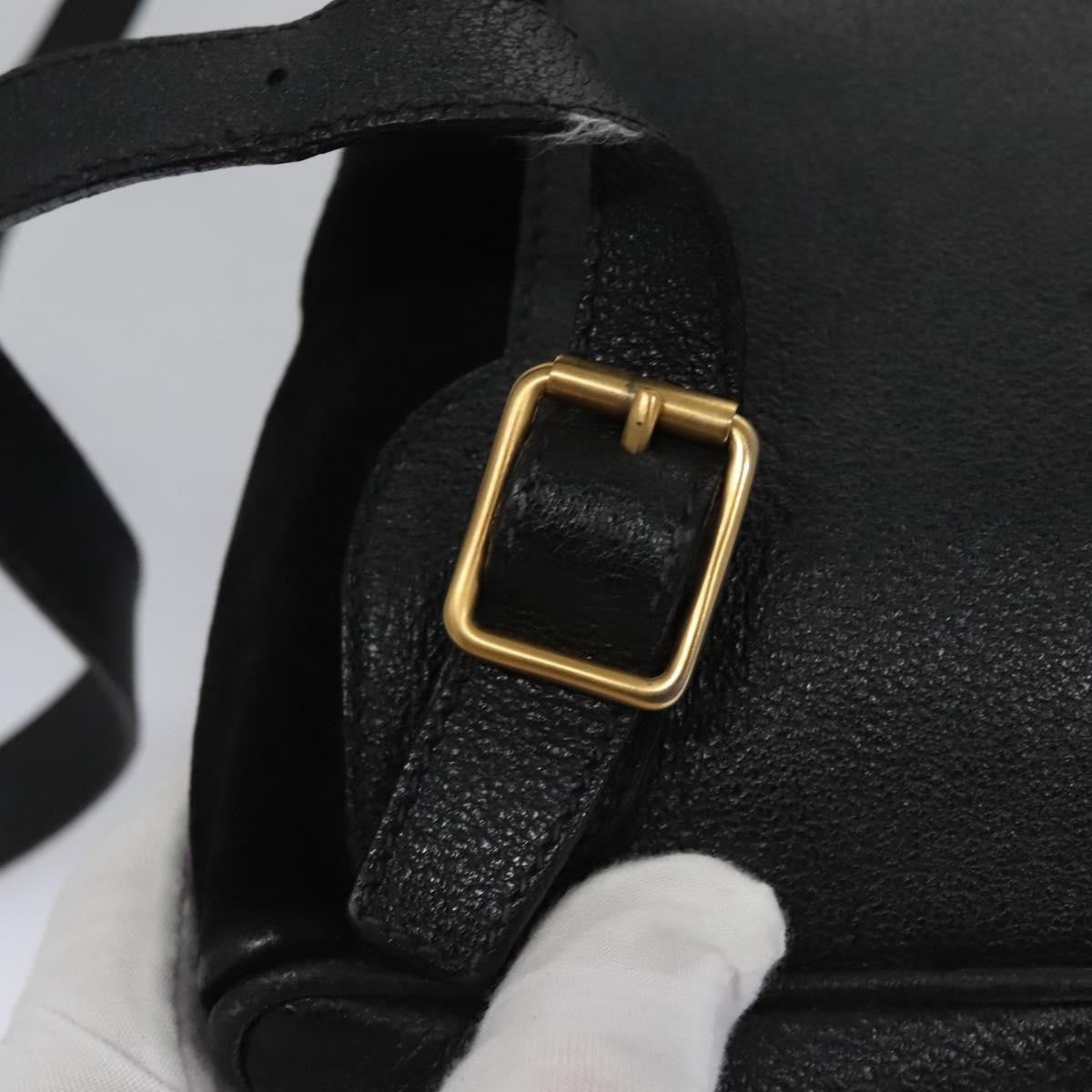 Gucci Gucci Bamboo Backpack Daim Black Suede Backpack Bag (Pre-Owned)