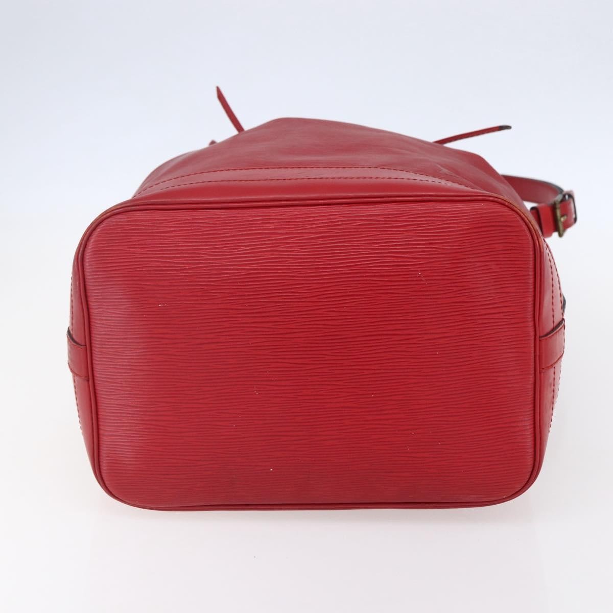 Louis Vuitton Noe Shoulder Bag Leather Red Leather Shoulder Bag