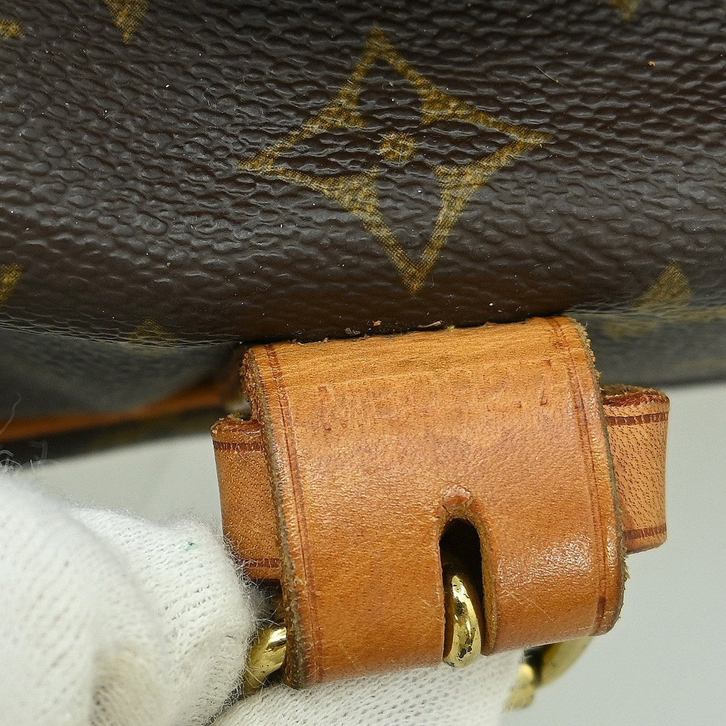 Louis Vuitton Saumur Handbag Monogram Canvas Brown Canvas Shoulder Bag